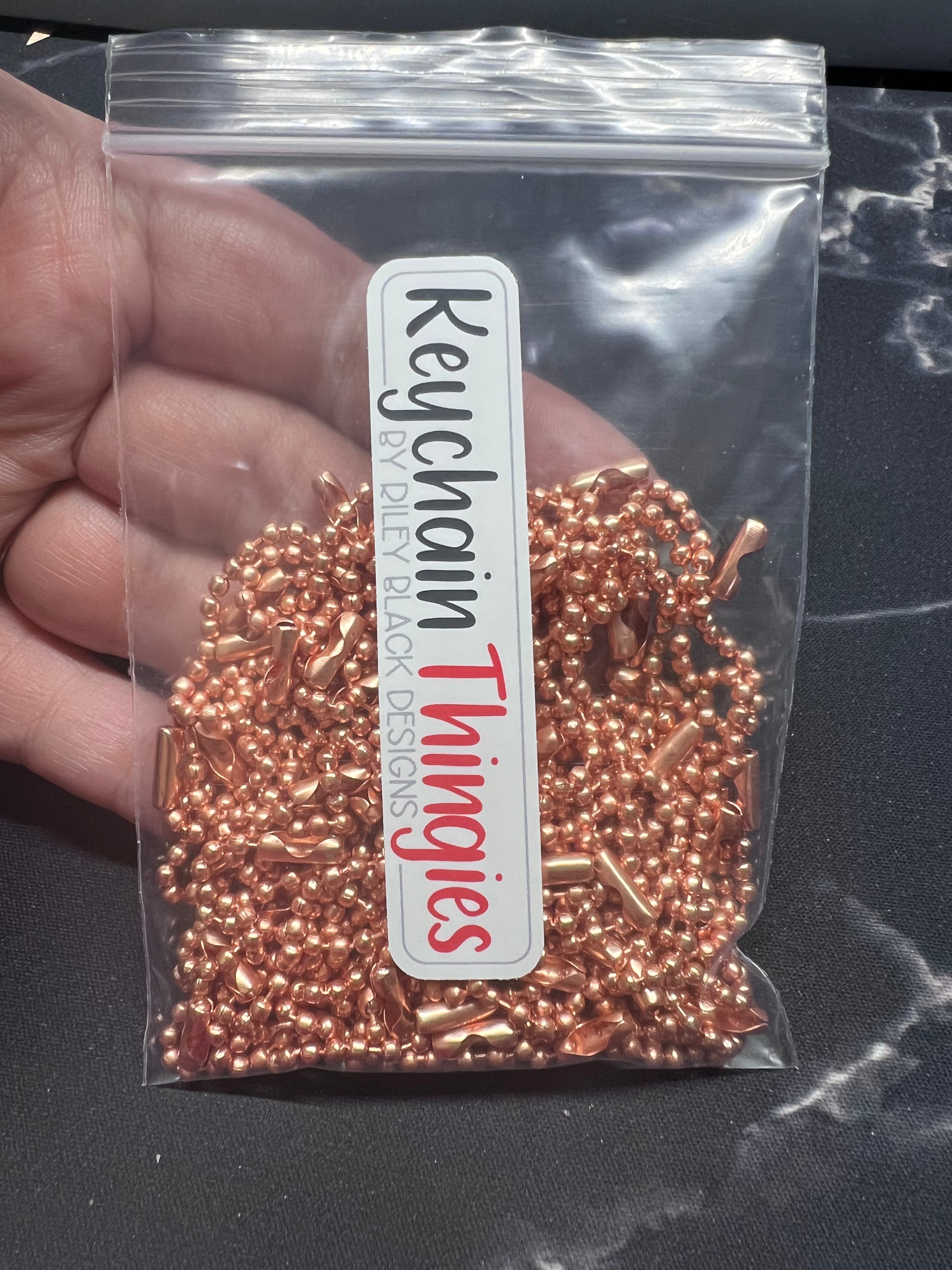 50 Ball & Chain Keychain Thingies - Keychain Clips